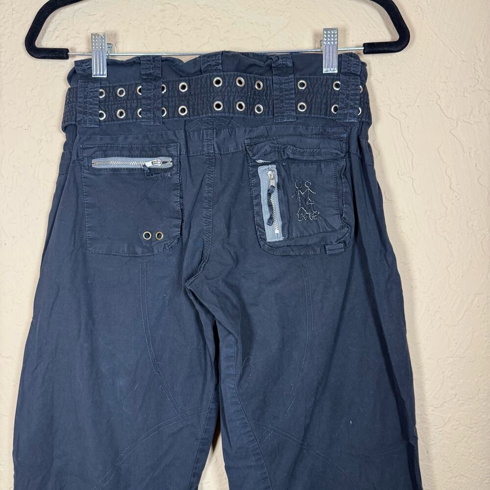 Pete & Greta Johnny Was Black Cargo Pants Casual sz 4 - Picture 3 of 6